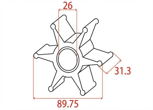 Girante MTM-oem Honda 19210-ZY3-003