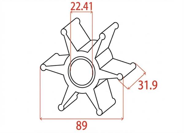 Girante MTM-oem Johnson/Evinrude 435821/5001593