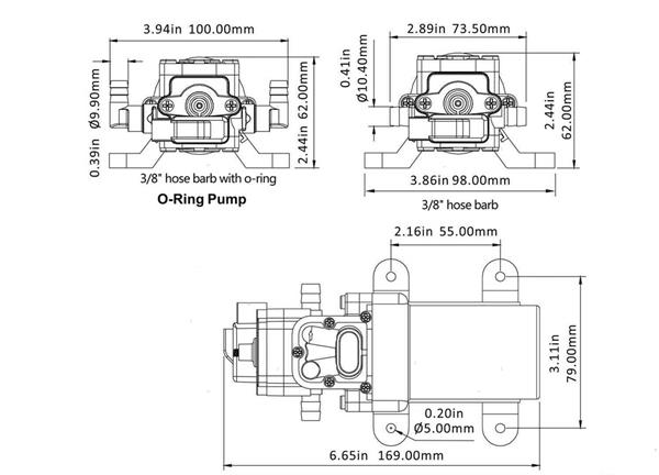 Pompa Autoclave Seaflo Mini 3.8L 12V