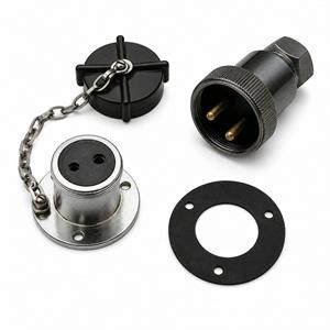 Presa e Spina 12/24V Ottone Cromato 2 Poli 5A