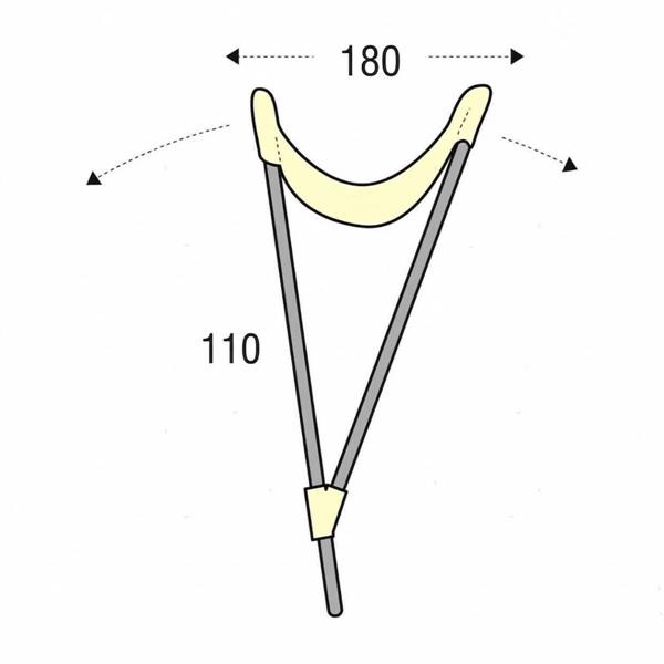 Tendalino 2 Archi MTM Bianco w150cm h110cm